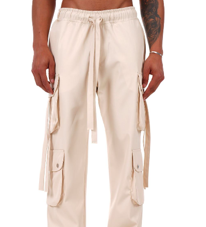 Pantalon cargo beige avec fente sur les côtés taille S, M, L, XL, XXL